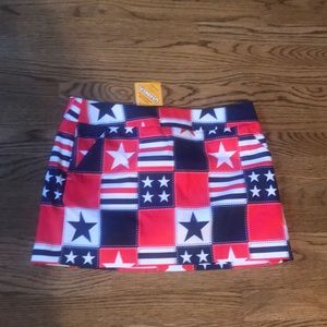 Loudmouth Patriotic Star Patterned Skort